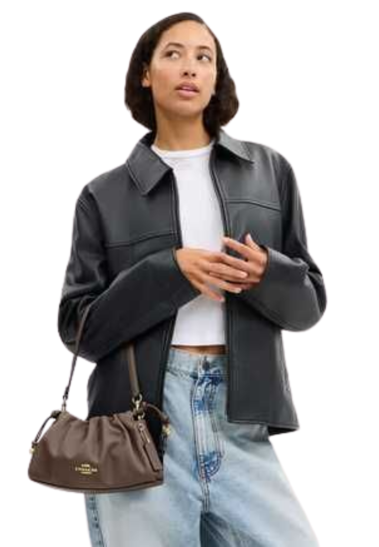 Coach Faye Shoulder Bag In Dark Stone CV529
