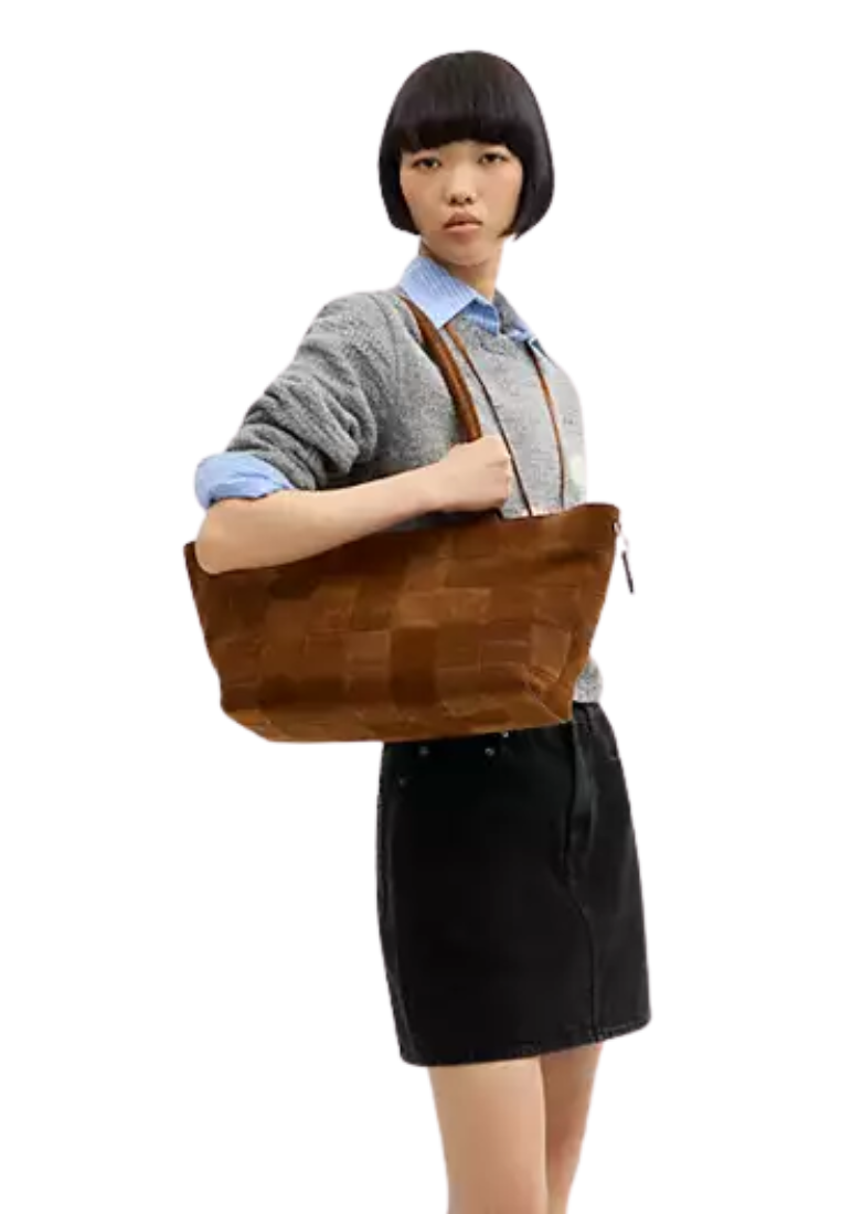 ( PREORDER ) Coach Alter Ego Large Tote Bag In Warm Brown CDG59