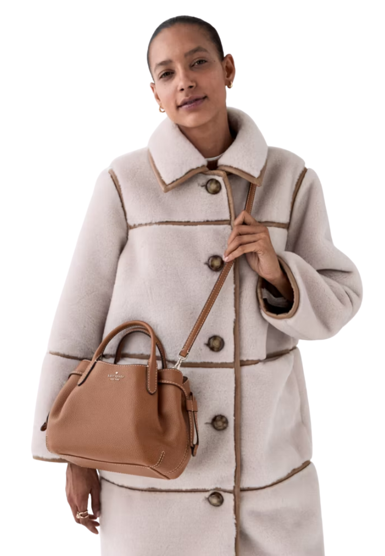 Kate Spade Dumpling Satchel Bag In Warm Ginger KP933