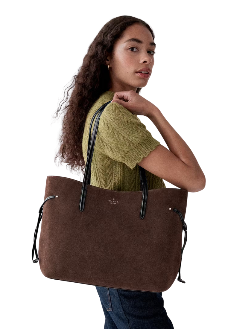 Kate Spade Cleo Tote Bag In Hot Fudge KP278