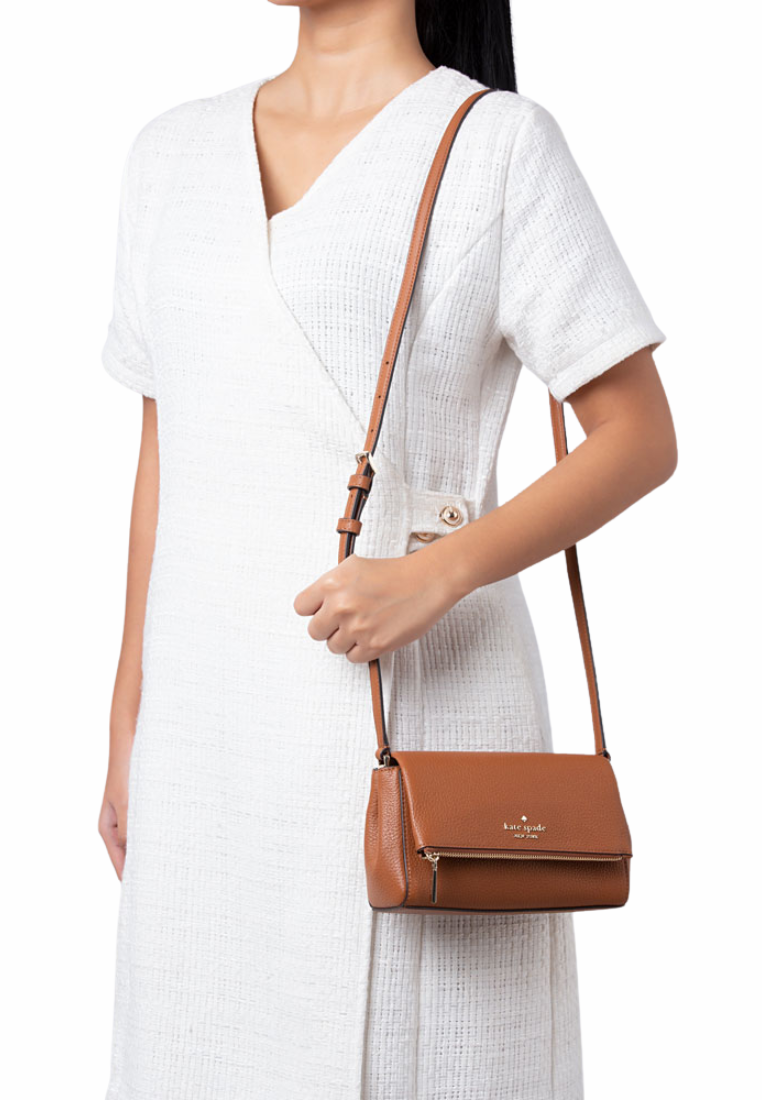 Kate Spade Leila Mini Crossbody Bag In Warm Ginger KE487