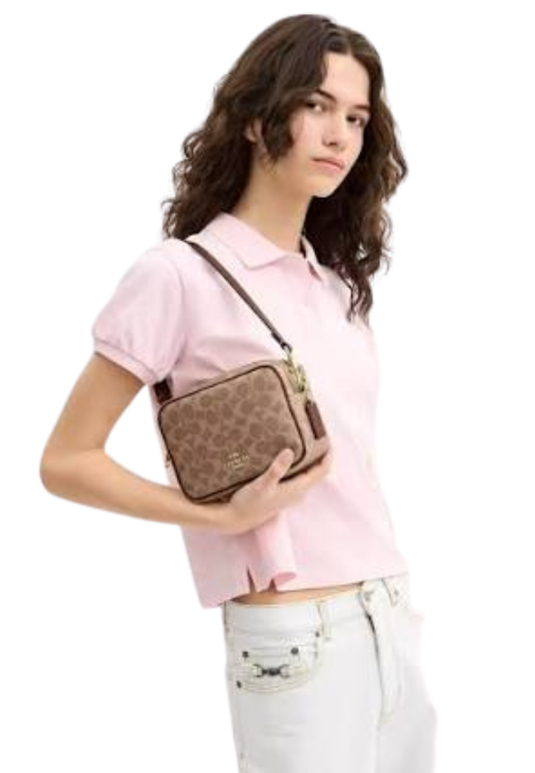 Coach Mini Shoulder Bag Carey In Tan Brown CEK69