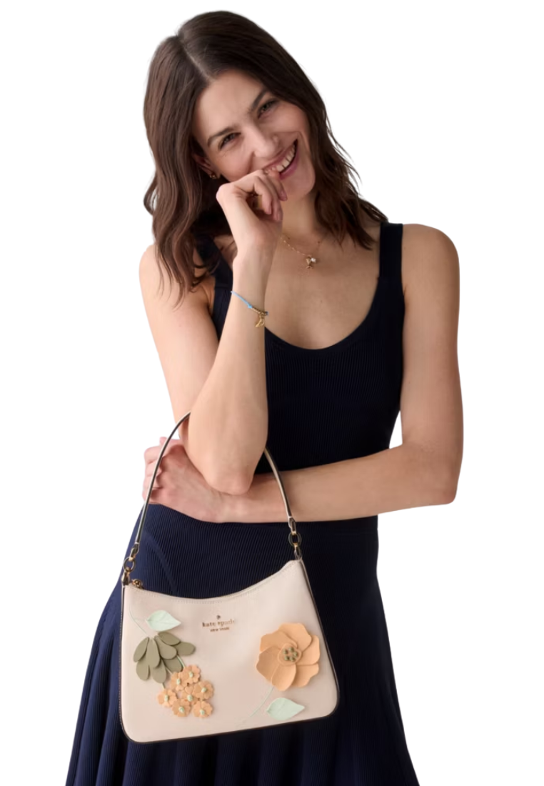 Kate Spade Margot Floral Shoulder Bag In Fresh Peach KP051