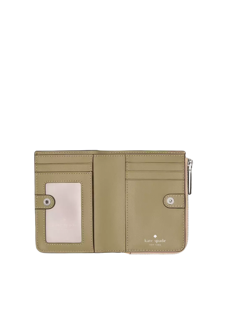 Kate Spade Small L-Zip Wallet In Crisp Peach KN764