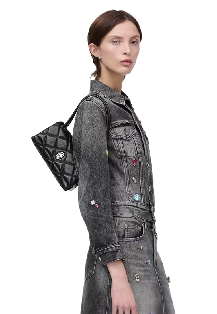 Marc Jacobs The Quilted Mini Dual Shoulder Bag In Black 2S5HSH023H02