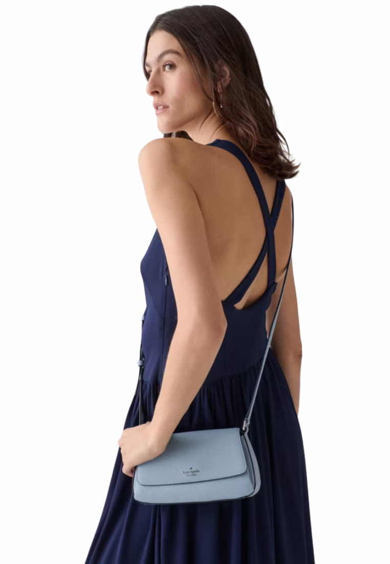 Kate Spade Sutton Mini Flap Crossbody Bag In Muted Blue KO122