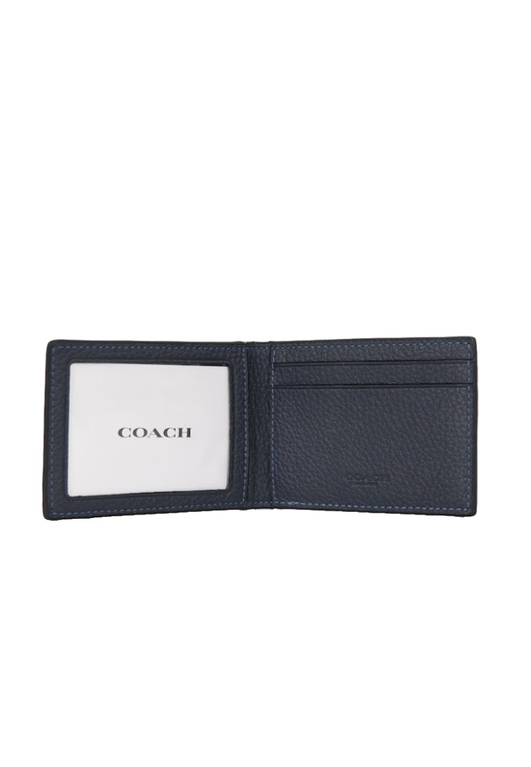 Coach BillFold Wallet Compact In Midnight Navy CM167