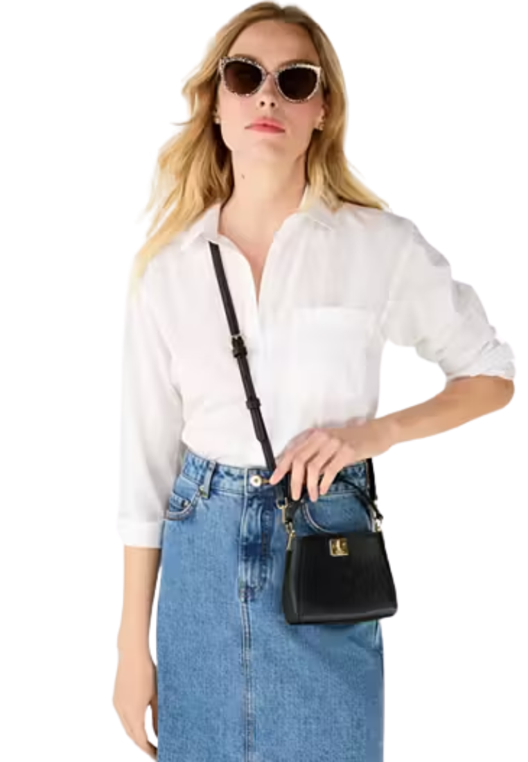 Kate Spade Phoebe Mini Sling Bag Top Handle Satchel In Black KI924