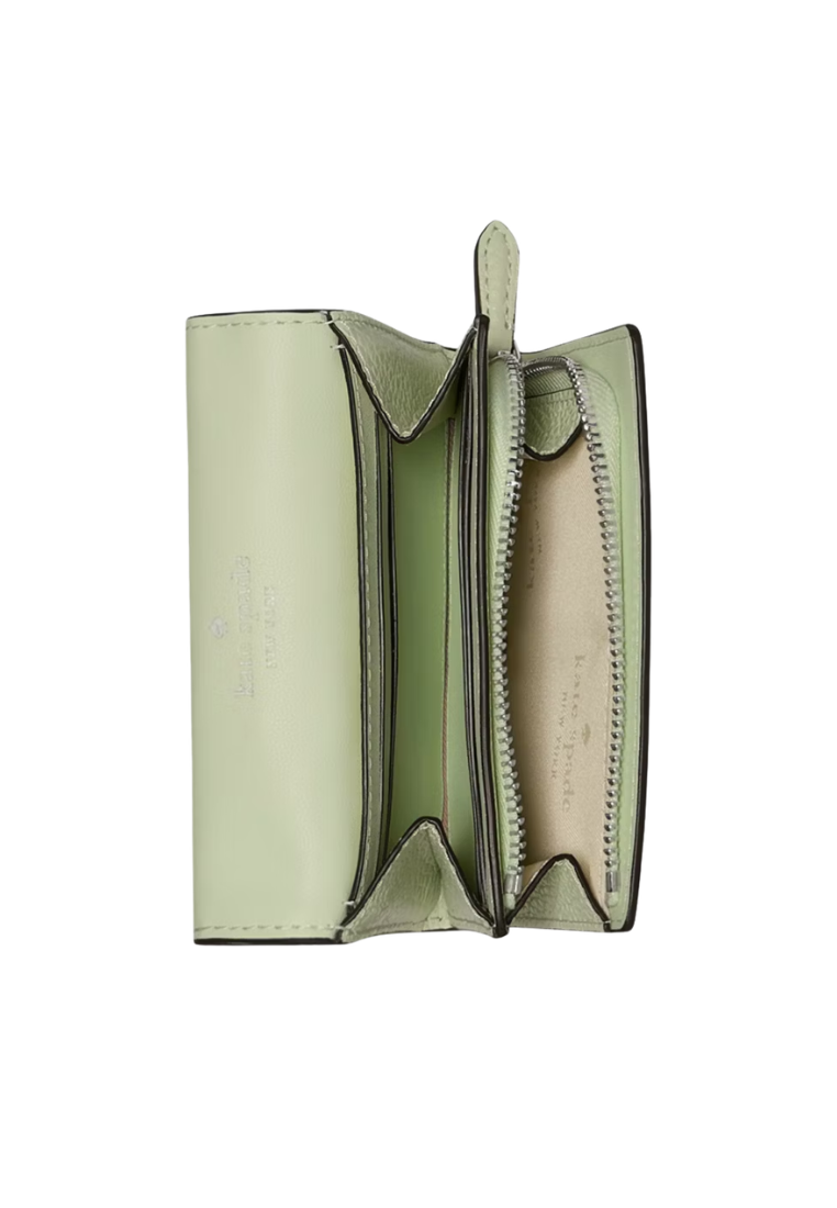 Kate Spade Kayla Small L-Zip Wallet In Lime Frost KK056