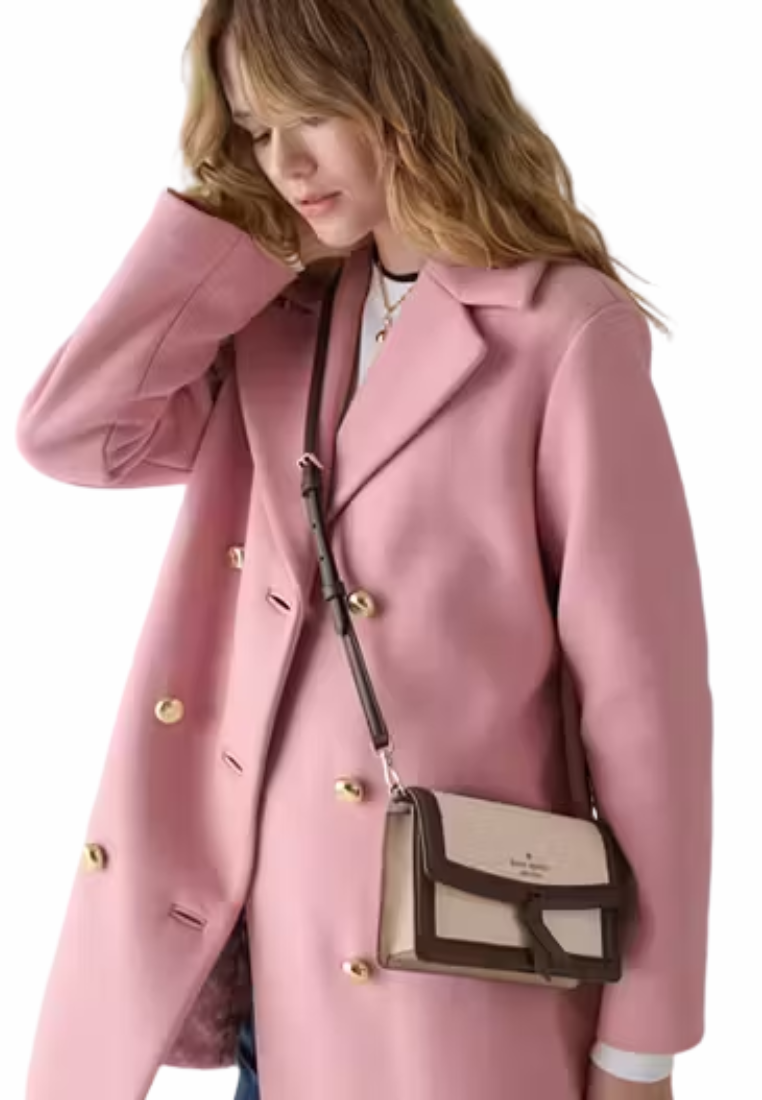 Kate Spade Knott Colorblock Mini Flap Crossbody Bag In Milk Glass KM610