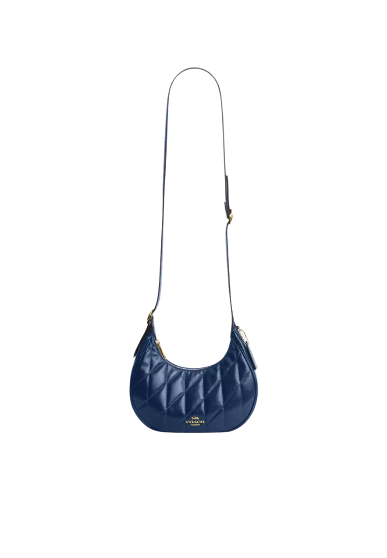 Coach Emily Shoulder Bag With Quilting In Deep Blue CDX21
