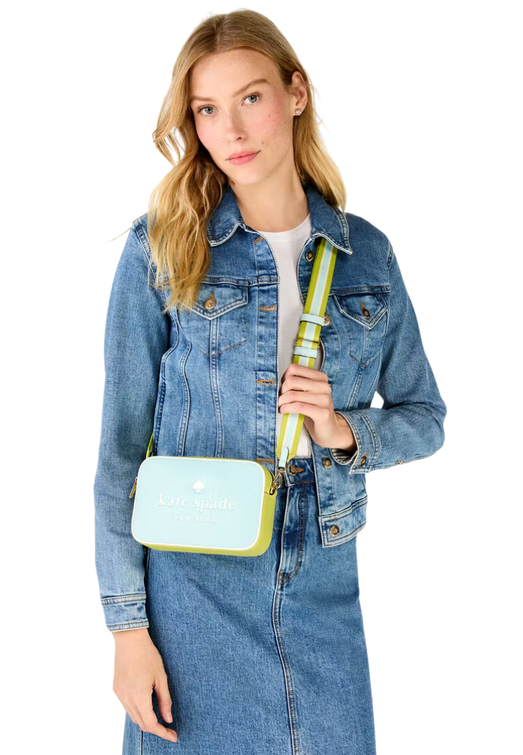 Kate Spade Oh Snap Crossbody Mini Camera Bag In Blue Glow KH756