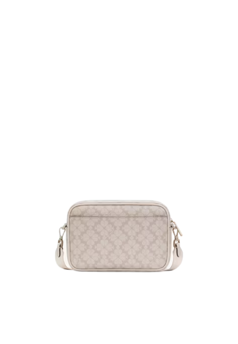 Kate Spade Signature Spade Flower Crossbody Bag Camera In Dark Beige KK063