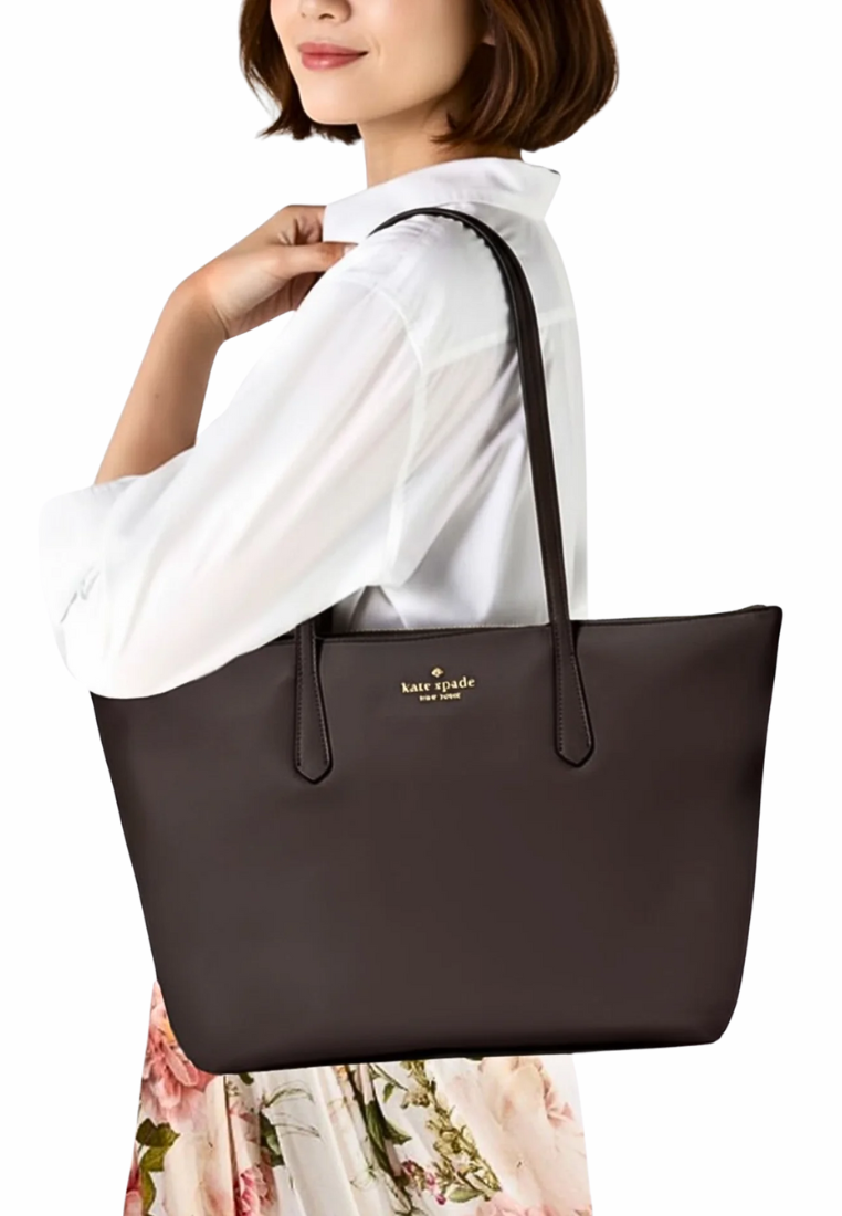 Kate Spade Kitt Nylon Tote Bag In Black KC455
