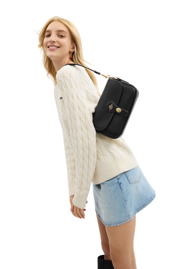 Coach Hadley Shoulder Bag In Black CY683