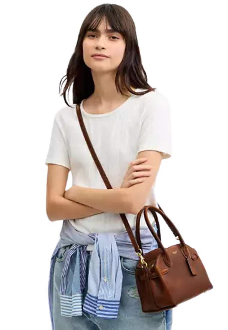 ( PREORDER ) Coach Empire 21 In Loved Leather Carryall Bag In Brass Brown CEN66