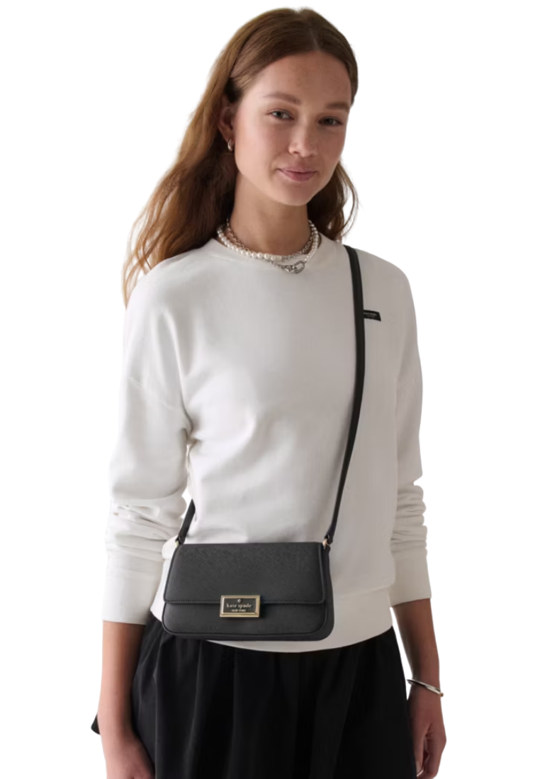 Kate Spade Reegan Crossbody Bag Mini Flap In Black KM532