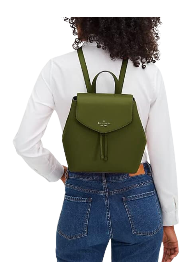 Kate Spade Lizzie Backpack Medium Flap In Enchanted Green KE895