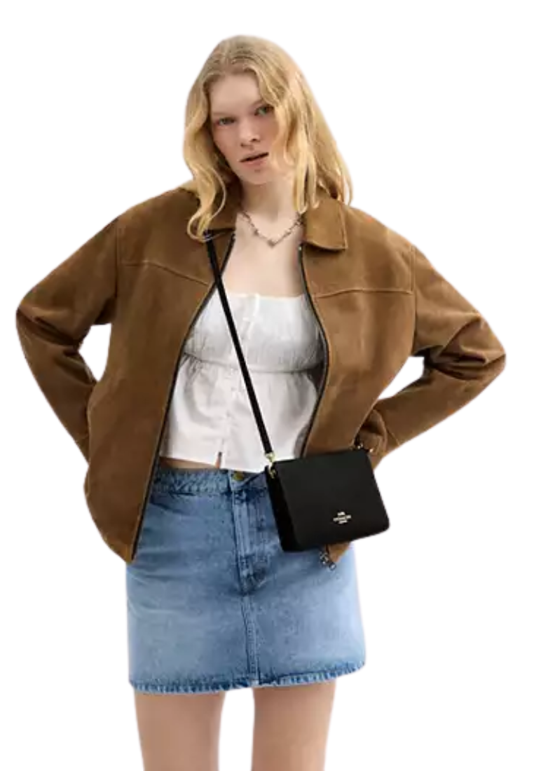 Coach Slim Crossbody Bag In Black CAT21