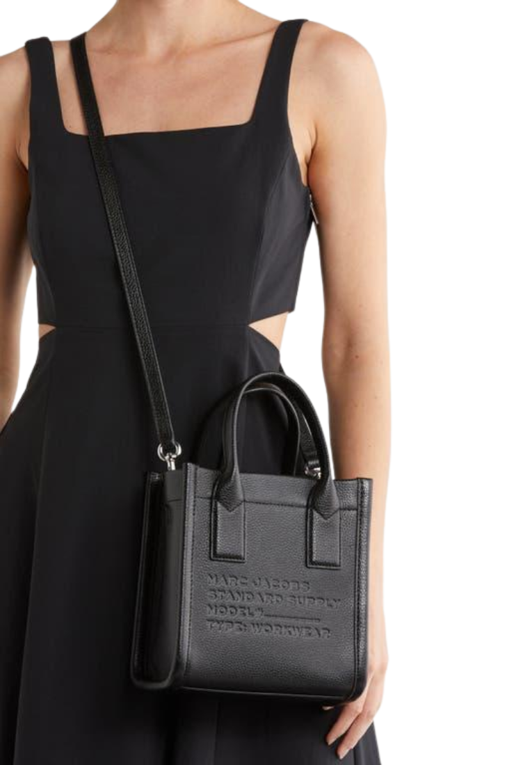 Marc Jacobs Small Leather Standard Supply Tote Bag In Black 4P4HCR012H01