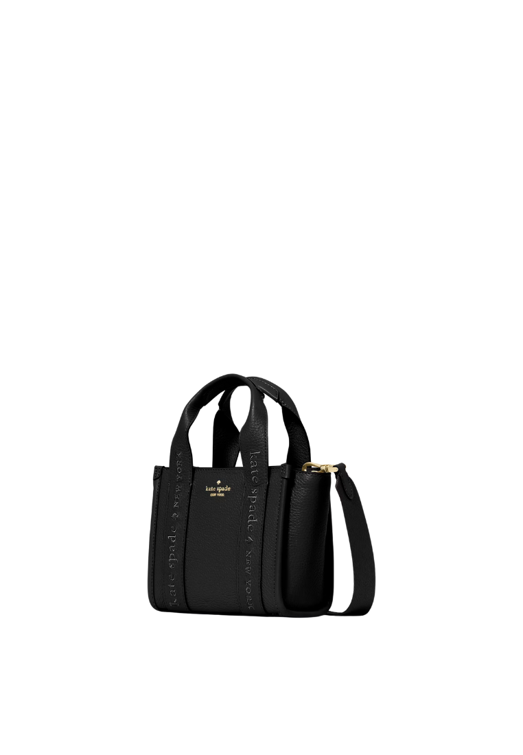 Kate Spade Kip Mini Leather Tote Bag In Black KL936