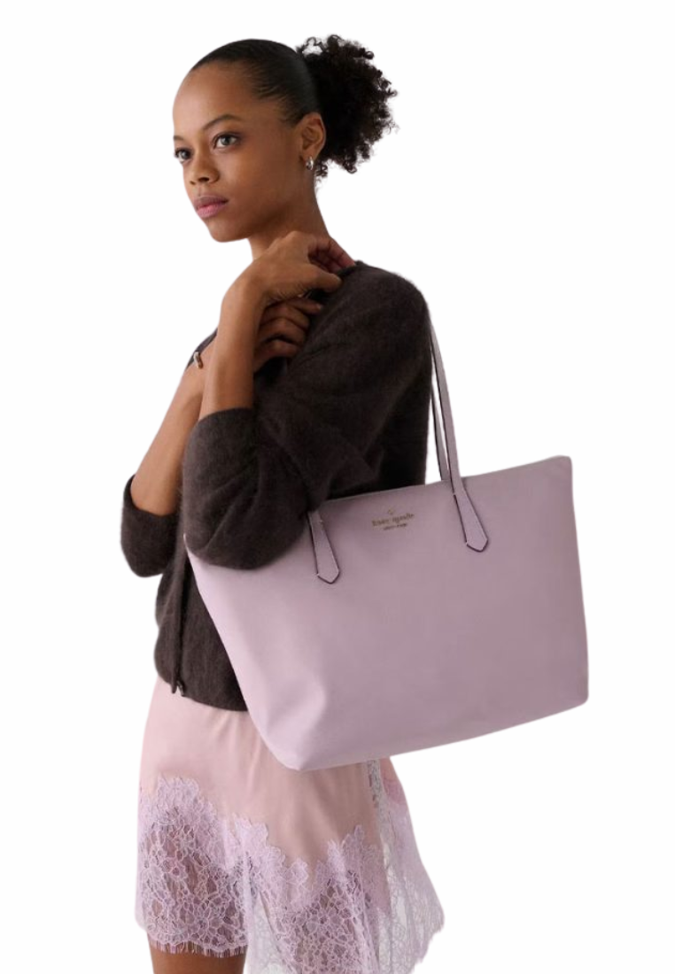 Kate Spade Kitt Nylon Tote Bag In Lavender KC455