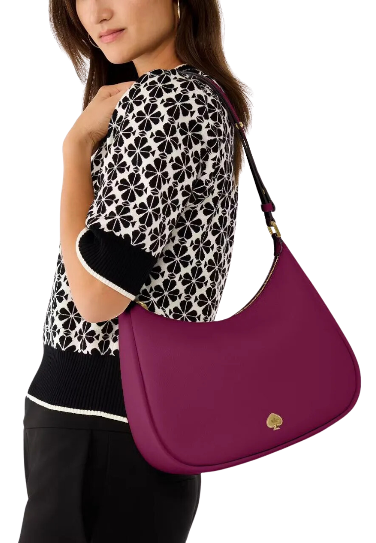 Kate Spade Kayla Large Shoulder Bag In Dark Raspberry KK055