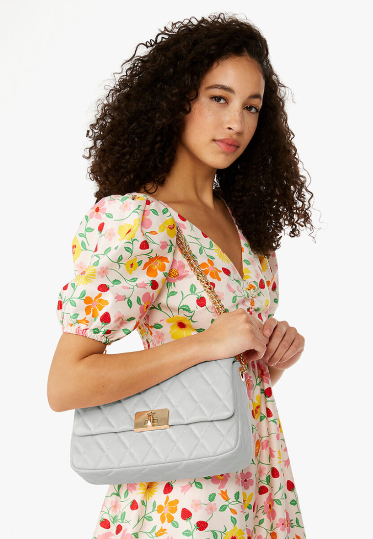 Kate Spade Carey Medium Chain Shoulder Bag In Stone Path KH228