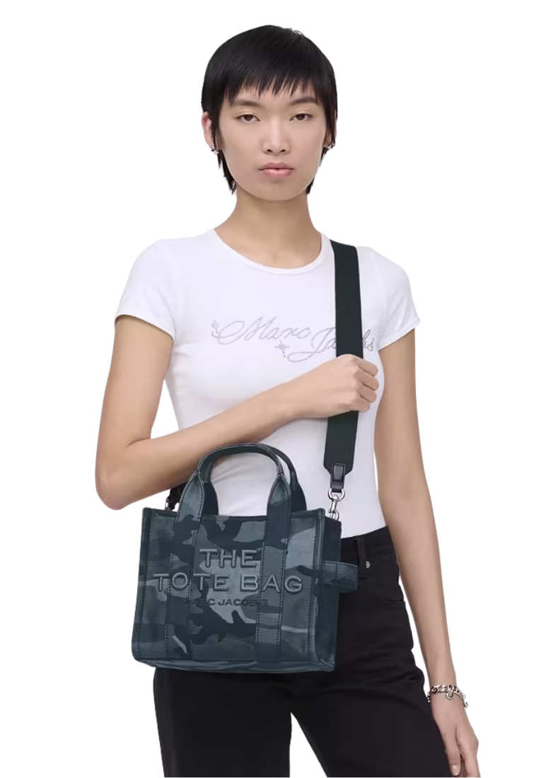 Marc Jacobs The Camo Jacquard Small Tote Bag In Blue Multi 2S4HTT003H03