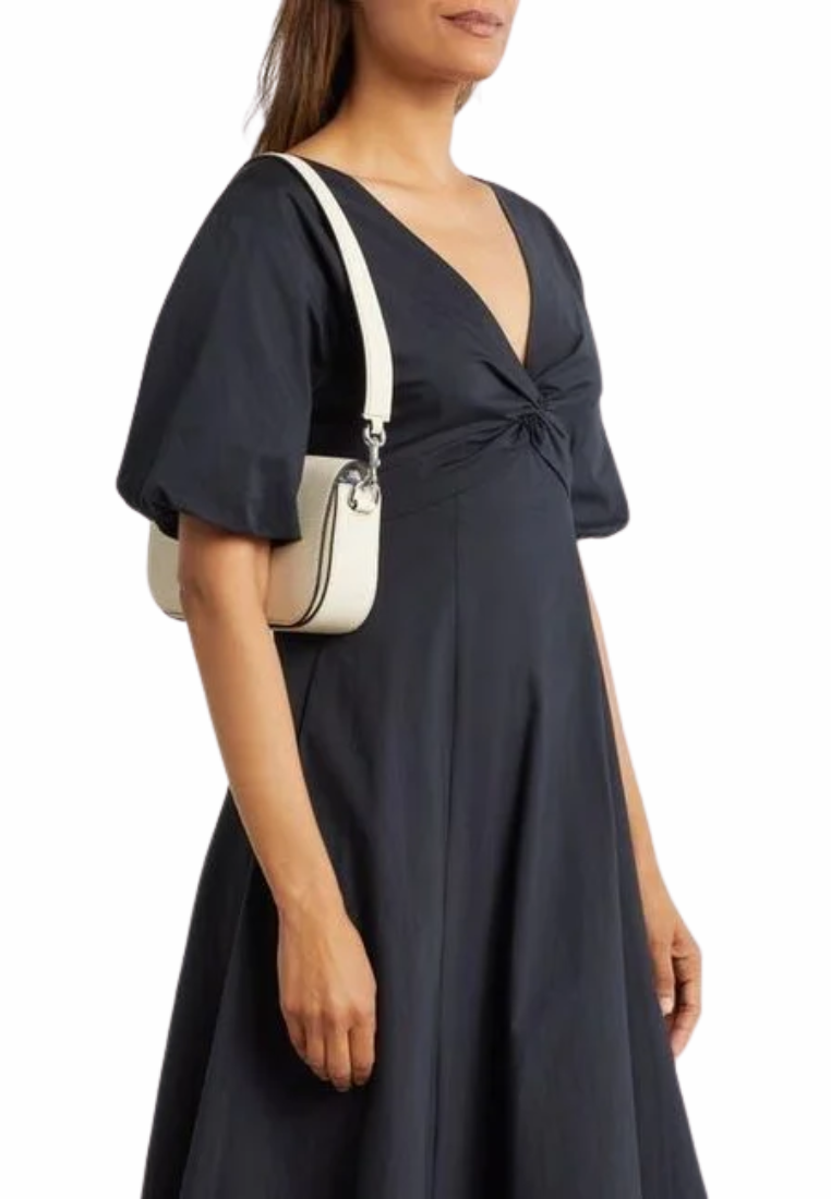 Marc Jacobs Signet Turnlock Small Shoulder Bag In Marshmallow 4R3HSH007H02