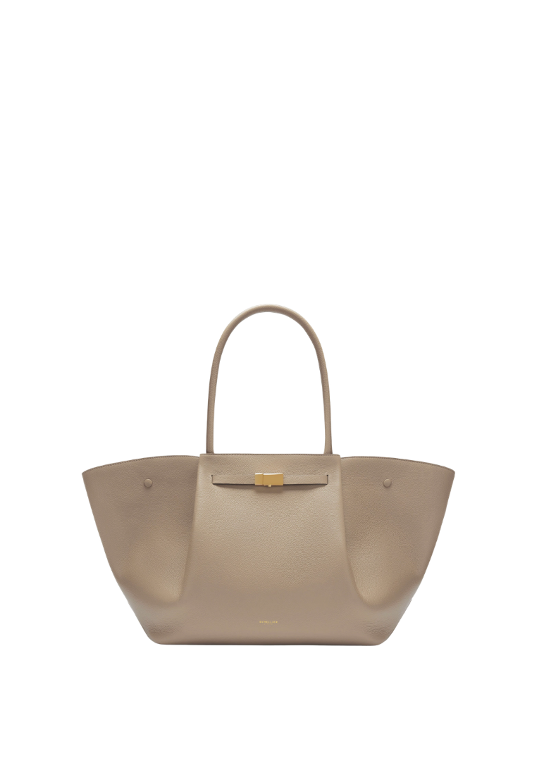 ( PREORDER ) Demellier The New York Shoulder Bag In Light Taupe DE006