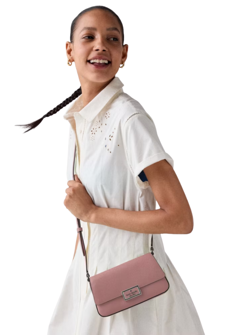 Kate Spade Reegan Mini Flap Crossbody Bag In Dusk Rose KM532