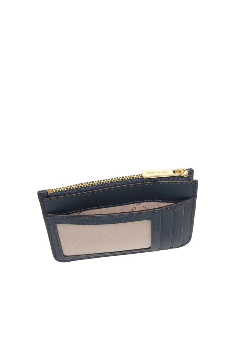 Michael Kors Jet Set Travel Small Card Case Coin Pouch In Navy 35F7GTVU1L