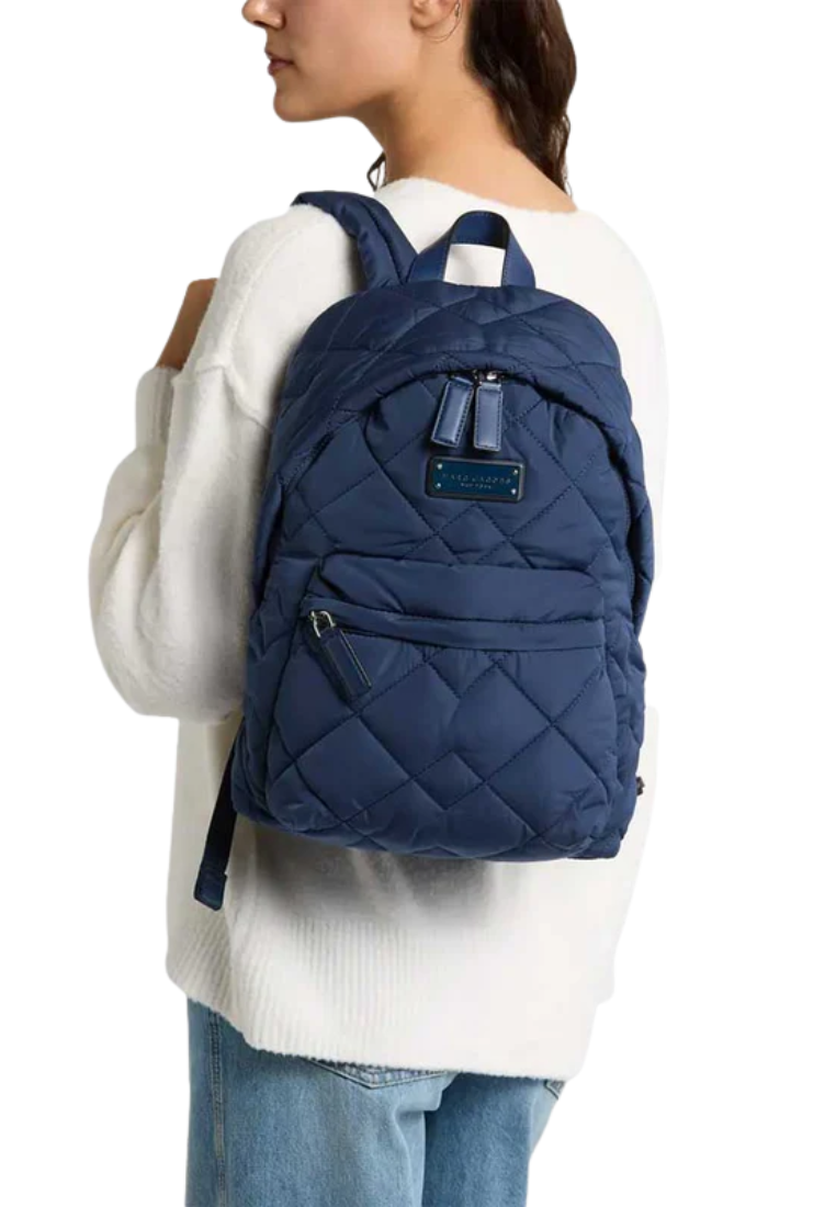 Marc Jacobs Quilted Nylon Backpack In Azure Blue M0011321
