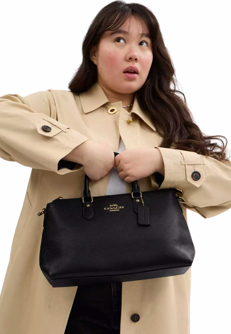 Coach Georgia Satchel Bag In Black CR156