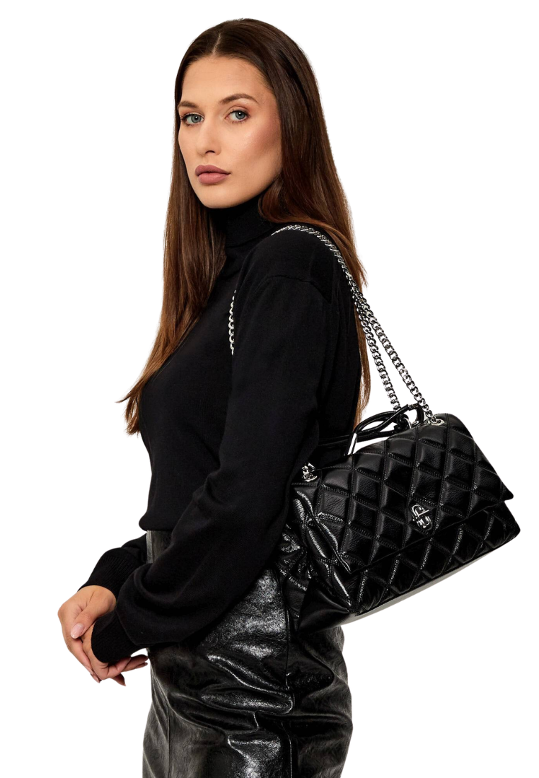 Marc Jacobs The Quilted Dual Convertible Shoulder Bag In Black 2S5HCR007H02