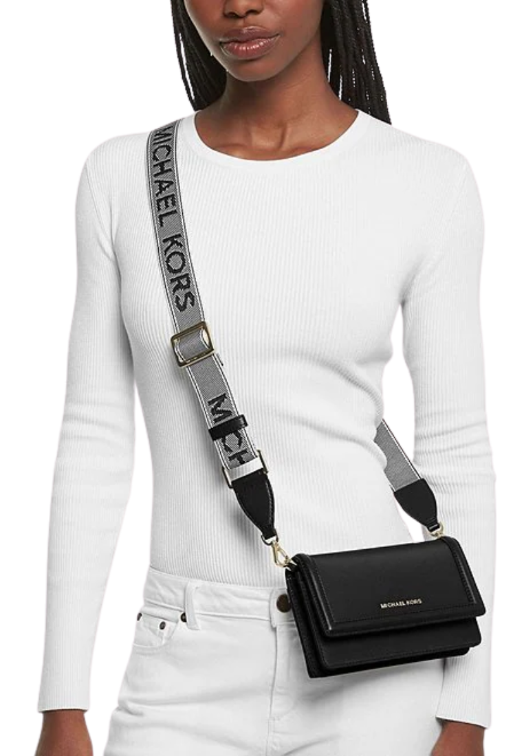 Michael Kors Jet Set Small Crossbody Bag In Black 32F3GJ6C1I