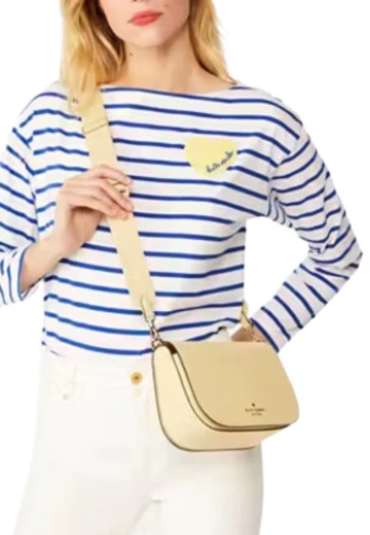 Kate Spade Madison Saffiano Leather Crossbody Bag In Butter KC438