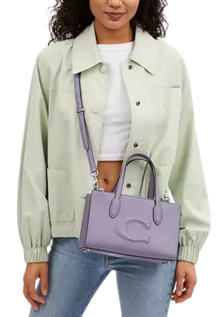 Coach Nina Tote Bag Small In Light Violet CR097