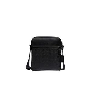 Coach Signature Houston 4009 Flight Crossbody Bag In Black