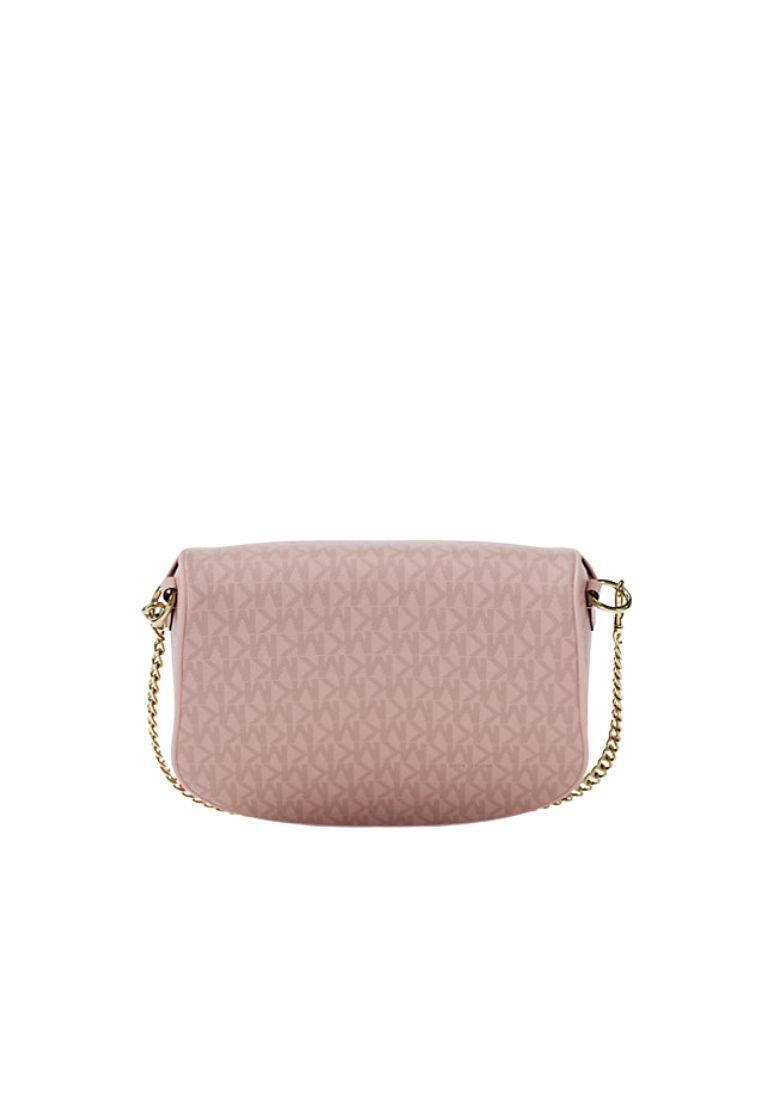 ( PREORDER ) Michael Kors Slater Medium Signature Logo Sling Pack In Powder Blush 35F5G04M2V