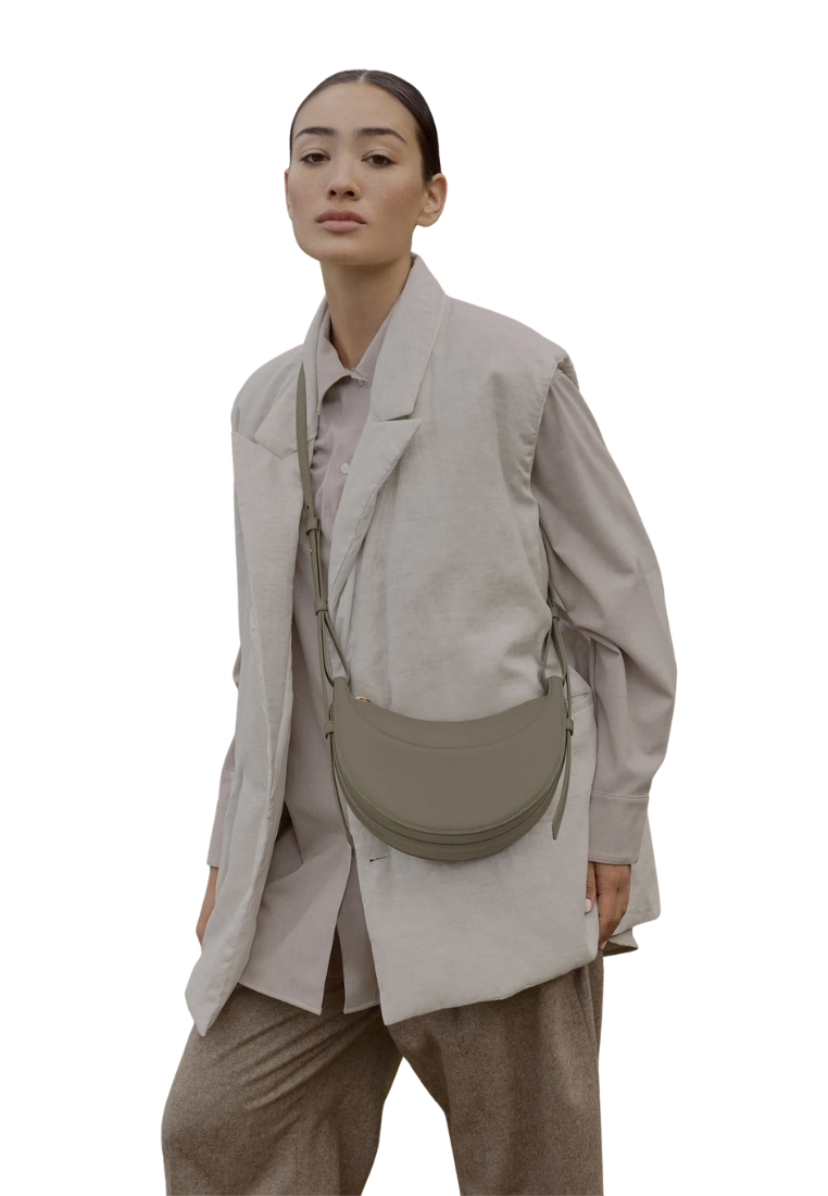 ( PREORDER ) Polene Numero Dix Crossbody Bag In Textured Olive