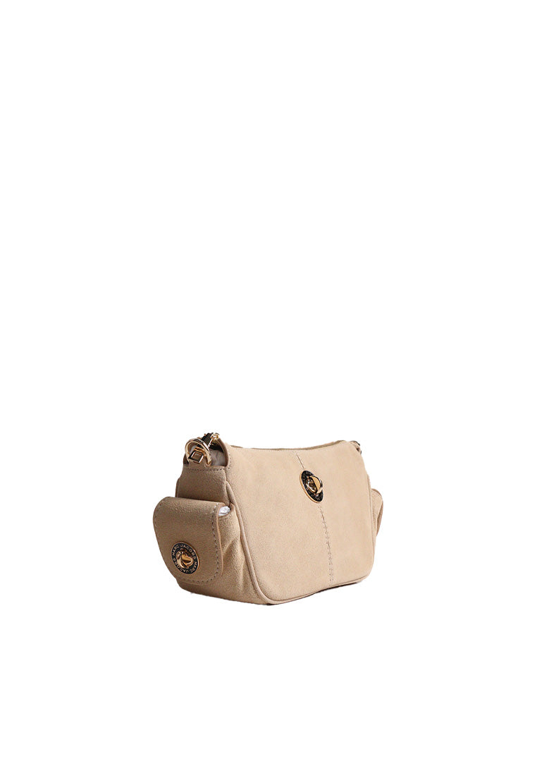 Marc Jacobs Soft Signet Suede Shoulder Bag In Tan 4R5HSH014H01