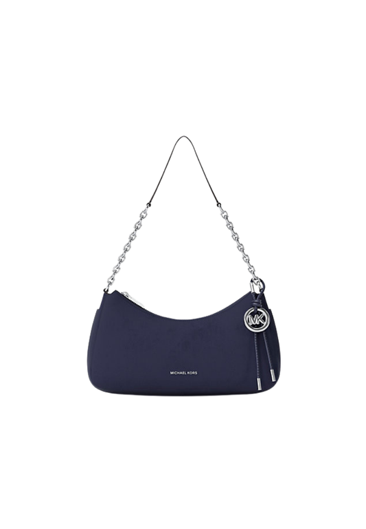 ( PREORDER ) Michael Kors Nolita Medium Nubuck Chain Pochette In Dress Blues 32R6SY5W6L