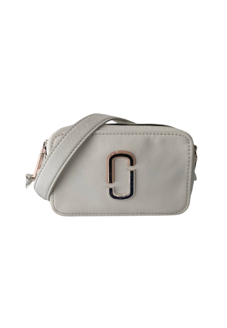 ( AS IS ) Marc Jacobs The Softshot 21 H118L01PF21 Crossbody Bag In White