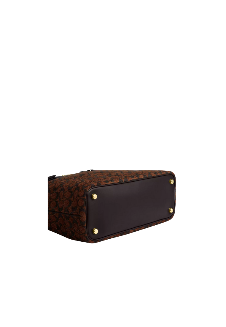 ( PREORDER ) Coach Easton In Signature Chenille Tote Bag In Gold CCZ08