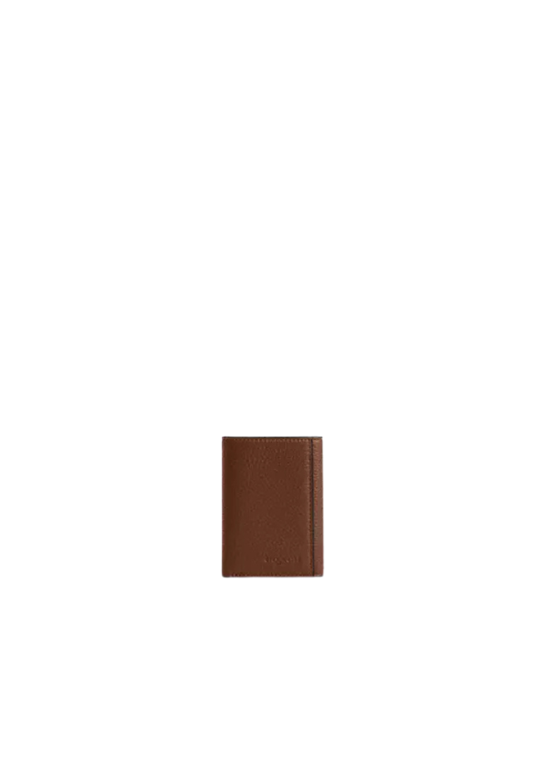 Coach Trifold Wallet In Saddle CFJ68