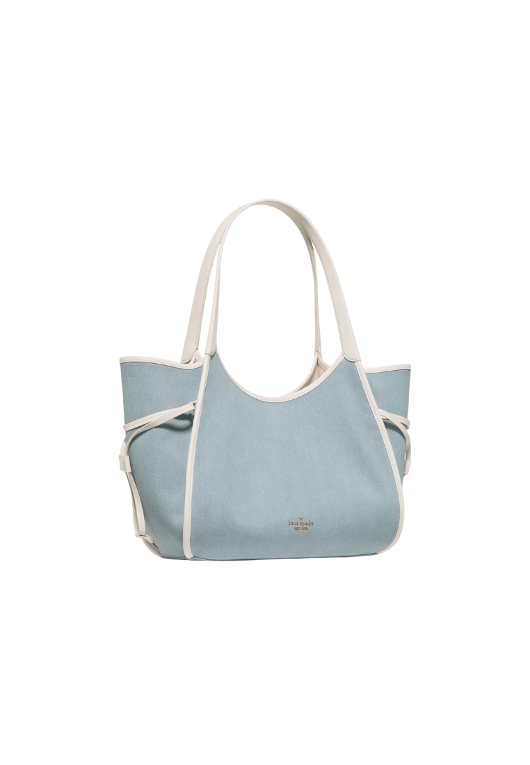( PREORDER ) Kate Spade Stash Denim Carryall Bag In Blue Multicolor KO138