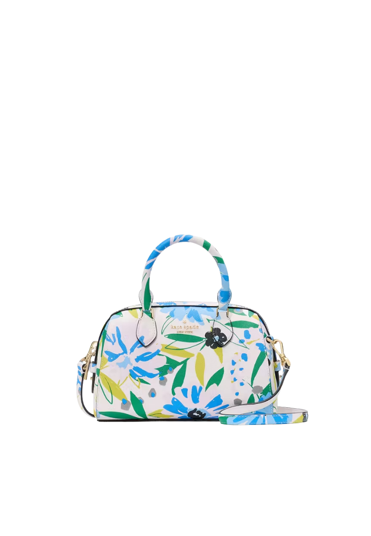 ( PREORDER ) Kate Spade Madison Floral Small Dolly Duffle In Cream Multi KK968