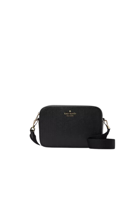 Kate Spade Madison Saffiano Leather Mini Camera Bag In Black KC584